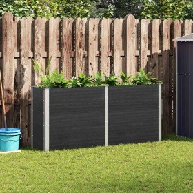 Arriate elevado de jardín WPC gris 200x50x91 cm en Macetas y jardineras | Comprar online en Foru.es
