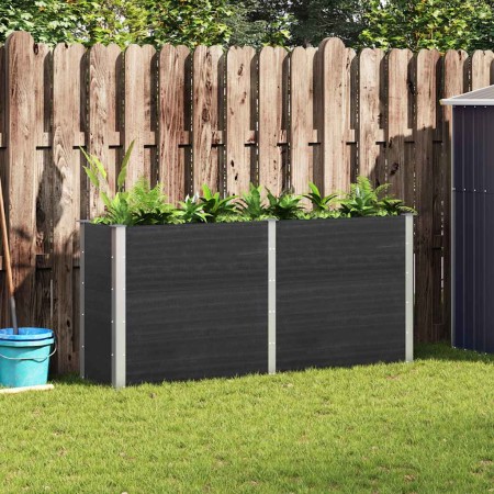 Arriate elevado de jardín WPC gris 200x50x91 cm en Macetas y jardineras | Comprar online en Foru.es