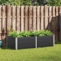 Arriate de WPC gris 200x100x54 cm en Macetas y jardineras | Comprar online en Foru.es