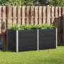 Arriate elevado de WPC gris 200x100x91 cm en Macetas y jardineras | Comprar online en Foru.es