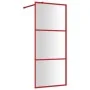 Transparente ESG-Duschtürwand aus rotem Glas 90x195 cm von vidaXL, Duschwände und Duschwände - Ref: Foro24-154936, Preis: 108...