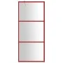 Mampara puerta de ducha vidrio transparente ESG rojo 90x195 cm de vidaXL, Paredes y mamparas de ducha - Ref: Foro24-154936, P...
