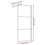 Mampara puerta de ducha vidrio transparente ESG rojo 90x195 cm de vidaXL, Paredes y mamparas de ducha - Ref: Foro24-154936, P...