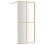 Duschtürtrennwand aus transparentem Glas ESG Gold 100x195 cm von vidaXL, Duschwände und Duschwände - Ref: Foro24-154947, Prei...