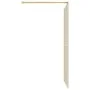 Duschtürtrennwand aus transparentem Glas ESG Gold 118x195 cm von vidaXL, Duschwände und Duschwände - Ref: Foro24-154949, Prei...