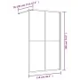 Duschtürtrennwand aus transparentem Glas ESG Gold 118x195 cm von vidaXL, Duschwände und Duschwände - Ref: Foro24-154949, Prei...