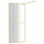 Mampara puerta de ducha vidrio transparente ESG dorado 80x195cm de vidaXL, Paredes y mamparas de ducha - Ref: Foro24-154943, ...