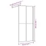 Transparentes ESG Goldglas Duschtürgitter 80x195cm von vidaXL, Duschwände und Duschwände - Ref: Foro24-154943, Preis: 153,73 ...