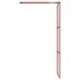 Shower door screen with transparent red ESG glass 80x195 cm by vidaXL, Shower walls and screens - Ref: Foro24-154934, Price: ...