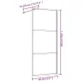 ESG Duschtürgitter aus rotem transparentem Glas 80x195 cm von vidaXL, Duschwände und Duschwände - Ref: Foro24-154934, Preis: ...