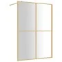 Duschtürtrennwand aus transparentem Glas ESG Gold 140x195 cm von vidaXL, Duschwände und Duschwände - Ref: Foro24-154951, Prei...