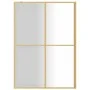 Duschtürtrennwand aus transparentem Glas ESG Gold 140x195 cm von vidaXL, Duschwände und Duschwände - Ref: Foro24-154951, Prei...