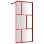 Transparente Glasduschtürtrennwand ESG rot 80x195 cm von vidaXL, Duschwände und Duschwände - Ref: Foro24-154952, Preis: 107,2...