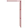 Transparente Glasduschtürtrennwand ESG rot 80x195 cm von vidaXL, Duschwände und Duschwände - Ref: Foro24-154952, Preis: 107,2...