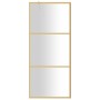 Mampara puerta de ducha vidrio transparente ESG dorado 80x195cm de vidaXL, Paredes y mamparas de ducha - Ref: Foro24-154935, ...