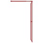 Mampara puerta de ducha vidrio transparente ESG rojo 100x195 cm de vidaXL, Paredes y mamparas de ducha - Ref: Foro24-154946, ...