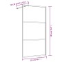 Mampara puerta ducha vidrio transparente ESG dorado 115x195 cm de vidaXL, Paredes y mamparas de ducha - Ref: Foro24-154941, P...