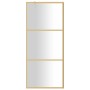 Mampara puerta de ducha vidrio transparente ESG dorado 90x195cm de vidaXL, Paredes y mamparas de ducha - Ref: Foro24-154937, ...