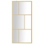 Mampara puerta de ducha vidrio transparente ESG dorado 90x195cm de vidaXL, Paredes y mamparas de ducha - Ref: Foro24-154955, ...