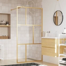 Transparente ESG Gold ESG Duschtürwand 100x195 cm von vidaXL, Duschwände und Duschwände - Ref: Foro24-154957, Preis: 195,17 €...