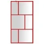 Transparente Glasduschtürtrennwand ESG rot 100x195 cm von vidaXL, Duschwände und Duschwände - Ref: Foro24-154956, Preis: 122,...