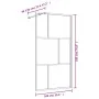 Transparente Glasduschtürtrennwand ESG rot 100x195 cm von vidaXL, Duschwände und Duschwände - Ref: Foro24-154956, Preis: 122,...
