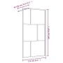 Mampara puerta ducha vidrio transparente ESG dorado 115x195 cm de vidaXL, Paredes y mamparas de ducha - Ref: Foro24-154959, P...