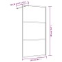 Mampara puerta ducha vidrio transparente ESG dorado 100x195 cm de vidaXL, Paredes y mamparas de ducha - Ref: Foro24-154939, P...