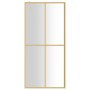 Mampara puerta de ducha vidrio transparente ESG dorado 90x195cm de vidaXL, Paredes y mamparas de ducha - Ref: Foro24-154945, ...