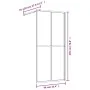 Transparent glass shower door screen ESG gold 90x195cm by vidaXL, Shower walls and screens - Ref: Foro24-154945, Price: 165,3...