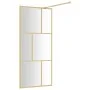 Duschtürtrennwand transparentes Glas ESG Gold 80x195cm von vidaXL, Duschwände und Duschwände - Ref: Foro24-154953, Preis: 169...