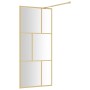 Mampara puerta de ducha vidrio transparente ESG dorado 80x195cm de vidaXL, Paredes y mamparas de ducha - Ref: Foro24-154953, ...
