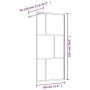 Duschtürtrennwand transparentes Glas ESG Gold 80x195cm von vidaXL, Duschwände und Duschwände - Ref: Foro24-154953, Preis: 169...