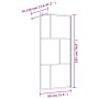 Mampara puerta de ducha vidrio transparente ESG dorado 80x195cm de vidaXL, Paredes y mamparas de ducha - Ref: Foro24-154953, ...