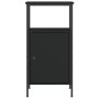 Mesitas de noche 2 uds madera de ingeniería negro 41x31x80 cm de vidaXL, Mesitas de noche - Ref: Foro24-825924, Precio: 90,01...