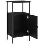 Mesitas de noche 2 uds madera de ingeniería negro 41x31x80 cm de vidaXL, Mesitas de noche - Ref: Foro24-825924, Precio: 90,01...