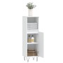 Armario de baño madera de ingeniería blanco 30x30x100 cm de vidaXL, Tocadores de baño - Ref: Foro24-831556, Precio: 57,15 €, ...