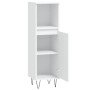 Armario de baño madera de ingeniería blanco 30x30x100 cm de vidaXL, Tocadores de baño - Ref: Foro24-831556, Precio: 57,15 €, ...