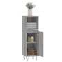 Armario de baño madera contrachapada gris Sonoma 30x30x100 cm de vidaXL, Tocadores de baño - Ref: Foro24-831562, Precio: 53,7...
