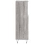 Armario de baño madera contrachapada gris Sonoma 30x30x100 cm de vidaXL, Tocadores de baño - Ref: Foro24-831562, Precio: 53,7...