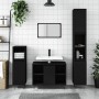Armario de baño madera contrachapada negro 30x30x100 cm de vidaXL, Tocadores de baño - Ref: Foro24-831557, Precio: 60,89 €, D...