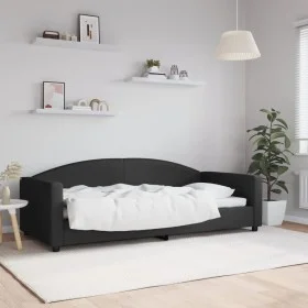 Schlafsofa aus schwarzem Stoff, 90 x 200 cm von vidaXL, Betten und Lattenroste - Ref: Foro24-354113, Preis: 186,34 €, Rabatt: %