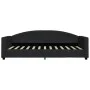Black fabric sofa bed 90x200 cm by vidaXL, Beds and slatted bases - Ref: Foro24-354113, Price: 186,34 €, Discount: %