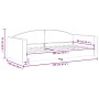 Sofá cama tela negro 90x200 cm de vidaXL, Camas y somieres - Ref: Foro24-354113, Precio: 190,36 €, Descuento: %
