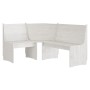 Banco de esquina madera maciza de pino blanco 151 cm de vidaXL, Bancos de comedor y cocina - Ref: Foro24-327247, Precio: 199,...