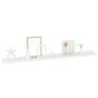 Estantes de pared 4 unidades blanco brillo 100x9x3 cm de vidaXL, Estantes y estanterías - Ref: Foro24-326656, Precio: 39,54 €...