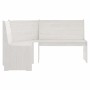 Banco de esquina madera maciza de pino blanco 151 cm de vidaXL, Bancos de comedor y cocina - Ref: Foro24-327247, Precio: 199,...