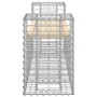 Banco jardín diseño gaviones madera maciza pino 183x41x60,5 cm de vidaXL, Bancos de jardín - Ref: Foro24-834387, Precio: 110,...