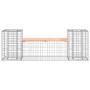 Banco jardín diseño gaviones madera abeto Douglas 183x41x60,5cm de vidaXL, Bancos de jardín - Ref: Foro24-834388, Precio: 112...
