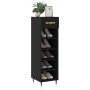 Zapatero madera de ingeniería negro 30x35x105 cm de vidaXL, Armarios y almacenamiento - Ref: Foro24-829653, Precio: 43,58 €, ...
